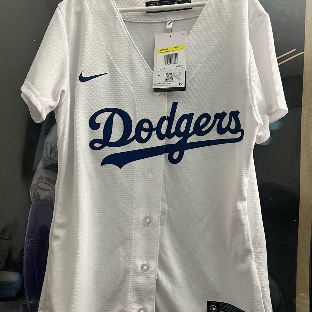 Nike Dodgers Ohtani White Baseball Jersey